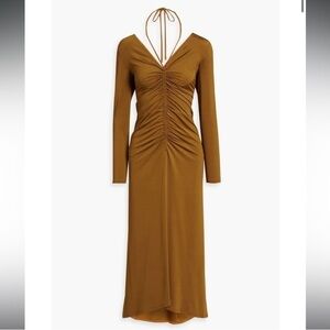 Veronica Beard Gilbert Ruched Midi Dress
